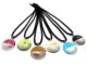 Collane in Vetro Murano - Collana Murano, pendente tondo bicolore - COLV401 - Colori Assortiti