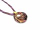 Collane in Vetro Murano - Murano collana con pendente rotondo - COLV0176 - Ametista
