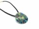 Collane in Vetro Murano - Murano collana vetro con pendente rotondo COLV0228 - Blu