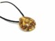 Collane in Vetro Murano - Murano collana vetro con pendente rotondo COLV0228 - Marrone