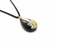 Collane in Vetro Murano - Collana Murano goccia bicolore - COLV0286 - Nero