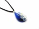 Collane in Vetro Murano - Collana Murano goccia bicolore - COLV0286 - Blu