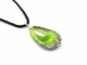 Collane in Vetro Murano - Collana di Murano a forma di Goccia - COLV0287 - Verde