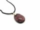 Collane in Vetro Murano - Murano collana con pendente ovalino - COLV0290 - Ametista