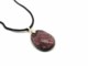 Murano Glass Necklaces - Murano Glass oval Necklace jewelry - COLV0290 - 30x20 mm - Amethyst