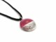 Collane in Vetro Murano - Collana Murano, pendente tondo bicolore - COLV401 - Ametista