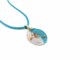 Murano Glass Pendants - Murano Glass Pendant - oval shape - COLC0103 - 30x22 mm  - Azure