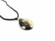 Murano Glass Pendants - Murano Glass Pendant - oval shape - COLC0103 - 30x22 mm  - Black