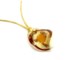 Murano Glass Pendants - Murano Glass helix Pendants - COLV0232 - 30x22 mm - Yellow