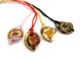 Murano Glass Pendants - Murano Glass helix Pendants - COLV0232 - 30x22 mm - Assorted Colours