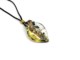 Murano Glass Pendants - Murano Glass leaf Pendants - COLV0234 - 50x30 mm - Black