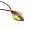 Murano Glass Pendants - Murano Glass leaf Pendants - COLV0234 - 50x30 mm - Red