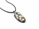 Murano Glass Pendants - Murano Pendant oval shape long - COLV0209 - 50X22 MM - Black