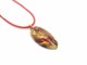 Murano Glass Pendants - Murano Pendant oval shape long - COLV0209 - 50X22 MM - Red