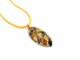 Murano Glass Pendants - Murano Pendant oval shape long - COLV0209 - 50X22 MM - Yellow