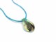 Murano Glass Pendenti  - Pendente di Murano a forma di foglia - COLV0281 - Azzurro