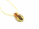 Murano Glass Pendants - small oval Murano Glass Pendant - COLV0281 - 35x18 mm - Beige