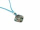 Murano Glass Pendants - Murano rumble Pendant - COLV0603-ROMBO - 55x25 mm - Azure