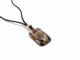 Murano Glass Pendants - Murano Glass rectangular pendant - COLVP01 - 30x20 mm - Black