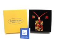 Murano Glass Sets - Parure
 - Glass jewelry sets - Parure - CP08 - 40x30 MM