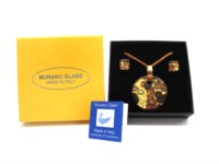 Murano Glass Sets - Parure
 - Murano Glass Necklace and Earring Set - CP08 - Diam. 40