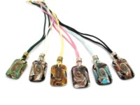 Murano Glass Pendenti, Murano, Venezia   - Pendente Murano rettangolare - COLVP01