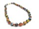 Murano Glass Necklaces - Murano Glass bead Necklace - COLPE101 - beads 12 mm in diameter - Black
