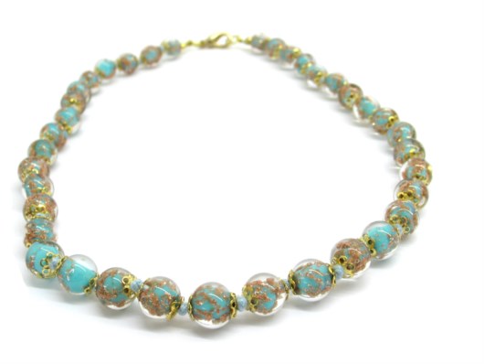 Collane in Vetro Murano - Collana realizzata con perle di Murano - COLPE0127