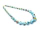 Collane in Vetro Murano - Collana vetro Murano con perle graduate -COLPE0302 - Azzurro