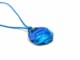 New Models - Murano Glass Necklace in curved round shape - COLV0403 - Blue