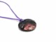 Murano Glass Necklaces - Murano Glass Necklace in curved round shape - COLV0403 - Violet