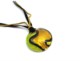 Murano Glass Necklaces - Murano Necklace fantasy colours in round shape - COLV0503  - Yellow