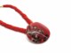 Murano Glass Necklaces - Murano Glass Necklaces curved shape - COLV1102 - 50 mm in diameter - Red