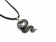 Murano Glass Necklaces - Murano necklace snake pendant - COLV0102 - 45x20 mm - Black