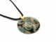 Murano Glass Necklaces - Murano Glass Necklace in curved shape - COLV0115 - 50 mm in diameter - Blue