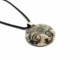 Murano Glass Necklaces - Murano Glass Necklace in curved shape - COLV0115 - 50 mm in diameter - White