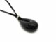 Murano Glass Necklaces - Murano glass oval necklace - COLV0160 - 50x30 mm - Black