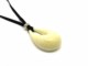 Murano Glass Necklaces - Murano glass oval necklace - COLV0160 - 50x30 mm - White