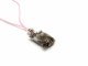 Murano Glass Necklaces - Murano Necklace, in square shape - COLV0168 - 35x30 mm - Pink