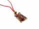Murano Glass Necklaces - Murano Necklace, in square shape - COLV0168 - 35x30 mm - Red