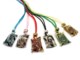 Murano Glass Necklaces - Murano Necklace, in square shape - COLV0168 - 35x30 mm - Assorted Colours