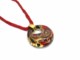 Murano Glass Necklaces - Murano Glass Necklace, with round pendant, 45 mm in diameter - COLV0176 - Red