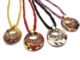 Murano Glass Necklaces - Murano Glass Necklace, with round pendant, 45 mm in diameter - COLV0176 - Assorted Colours