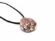 Collane in Vetro Murano - Murano collana vetro con pendente rotondo COLV0228 - Ametista