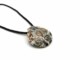 Collane in Vetro Murano - Murano collana vetro con pendente rotondo COLV0228 - Nero