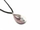 Murano Glass Necklaces - Murano glass bicolored oval Necklaces - COLV0286 - Amethyst