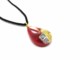 Murano Glass Necklaces - Murano glass bicolored oval Necklaces - COLV0286 - Red