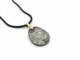 Murano Glass Necklaces - Murano Glass oval Necklace jewelry - COLV0290 - 30x20 mm - Black