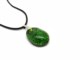 Murano Glass Necklaces - Murano Glass oval Necklace jewelry - COLV0290 - 30x20 mm - Green