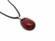 Murano Glass Necklaces - Murano Glass oval Necklace jewelry - COLV0290 - 30x20 mm - Red